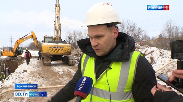 В Архангельске продолжается капитальный ремонт Окружного шоссе