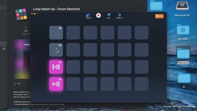 Loop Mash Up Drum Machine Music App From Mac App Store (Basic Overview)
