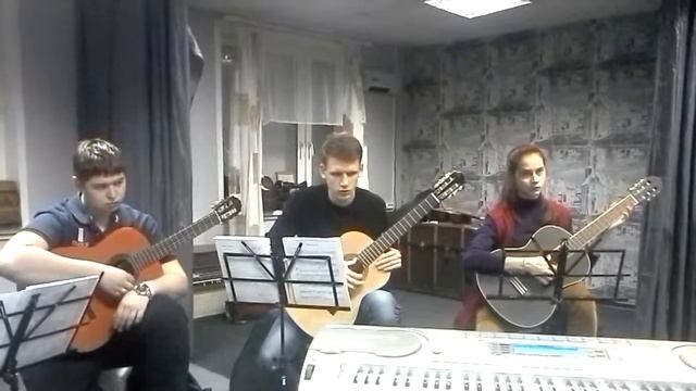Гитара.Упражнение  "Перезвон"