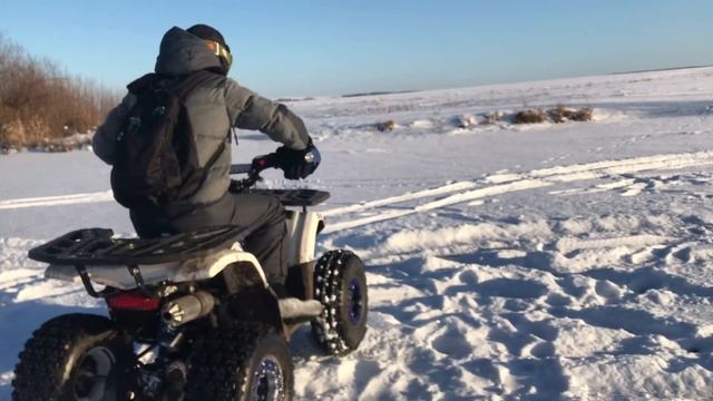 ТЕСТ КВАДРОЦИКЛА ЗИМОЙ Avantis Classic 8 NEW