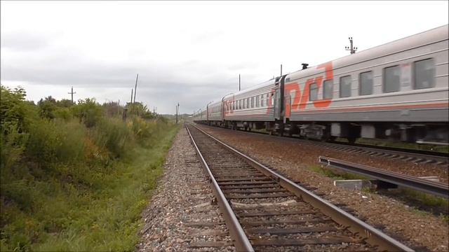 ТЭП70БС-079 с пассажирским поездом 109Ж Астрахань → Санкт-Петербург