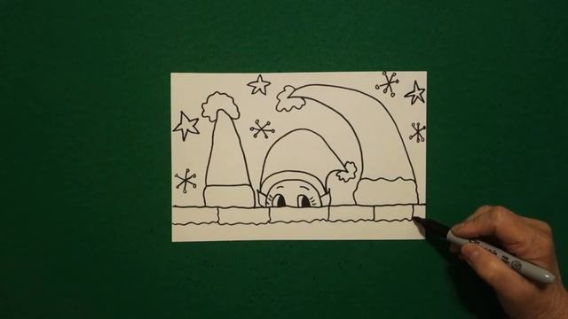 Let's Draw A Peek-a-boo Elf!