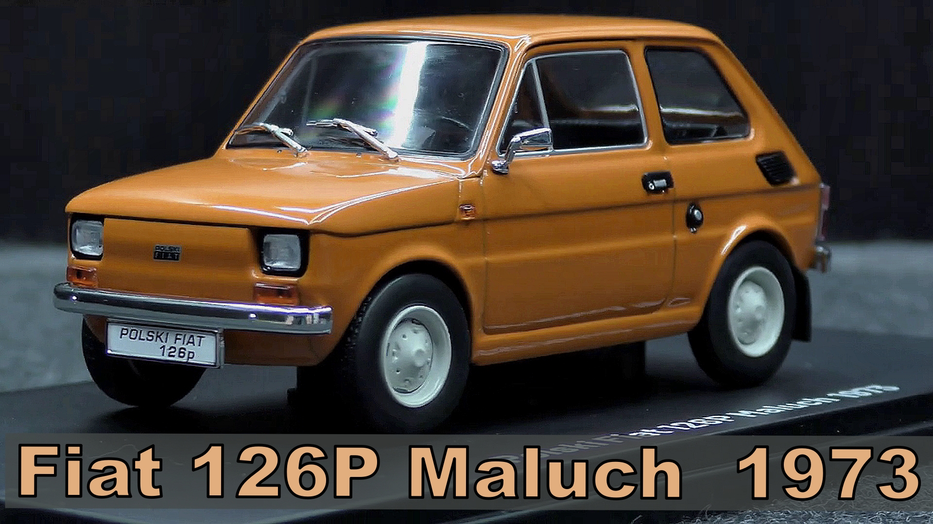 Fiat 126P Maluch Модель машины 1973 Масштаб 1:24 hachette Мини-копия автомобиля