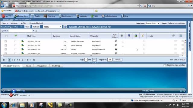 VPI Search and Export Call Recording Demo