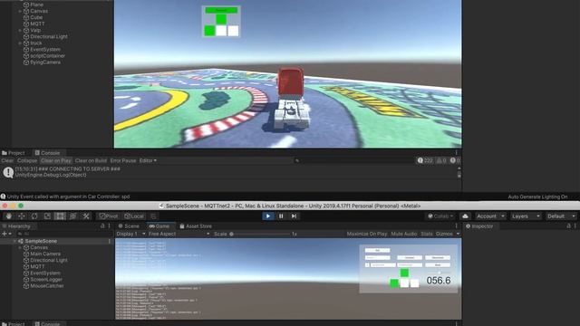 Driving a truck via Akamai MQTT IOT broker in Unity
