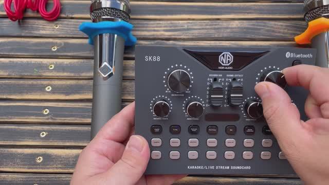 NOIR-audio SK88 беспроводные микрофоны с аккумуляторным приёмником, звуковыми и голосовыми эффектами