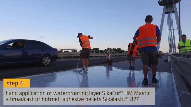SIKA Refurbishment of steel bridge SNP Bratislava
