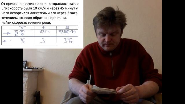 Как решать задачи на движение по реке?