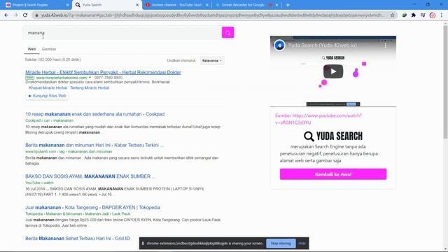 Project Sederhana (Search-engine.rf.gd)