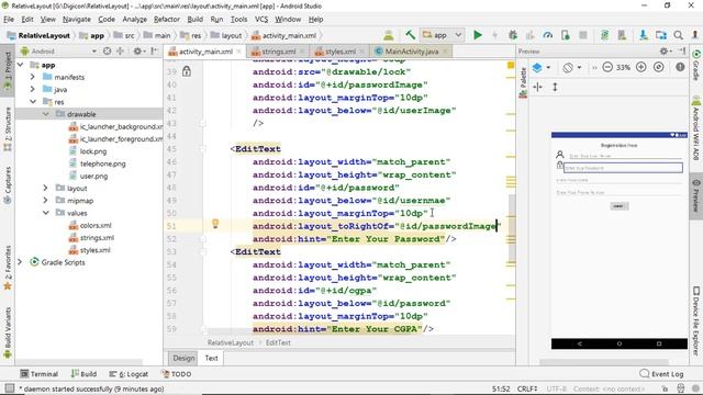 Android Bangla Tutorial | Relative Layout part 2