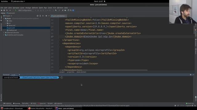 Sprint 196 - Deploy a MicroPorfile OpenLiberty application to Minikube and configure an Ingress