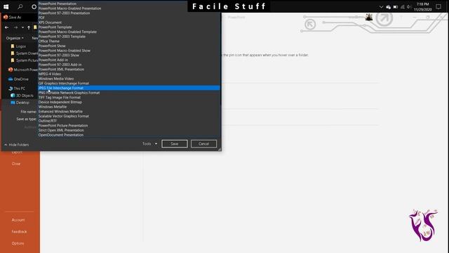 Save Poster In Image Format (.jpeg/.png) In Microsoft PowerPoint | Facile Stuff | Basic Tutorial