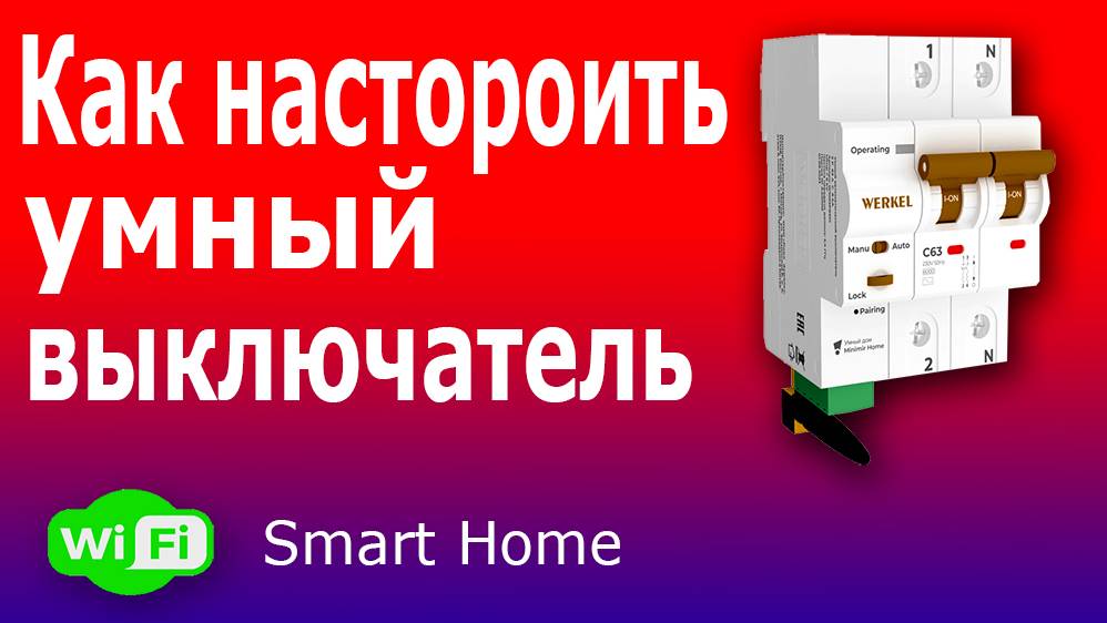 Умный Wi-Fi автомат с удаленным управлением для Умного Дома Werkel.