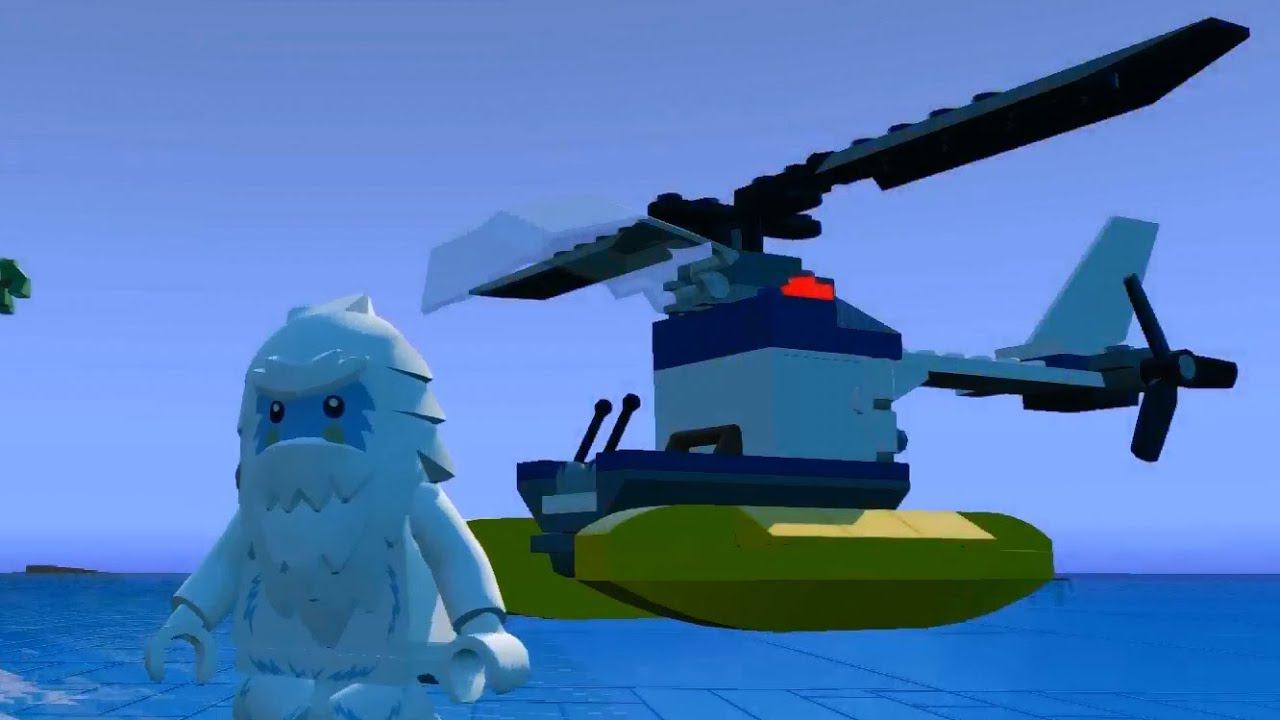 LEGO Worlds Gameplay heliocopter