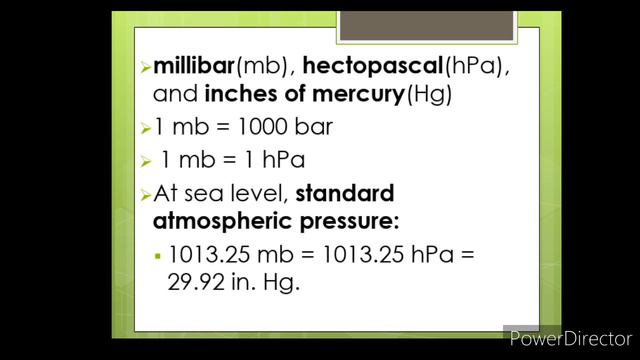 Chapter 6 : Air Pressure and Winds