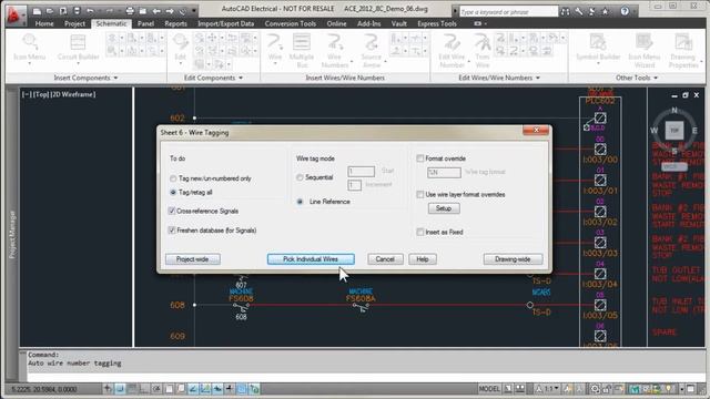 Automatic Wire Numbering and Component Tagging