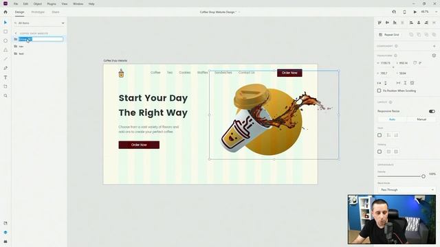 Adobe Xd Coffee Shop Website Design Tutorial