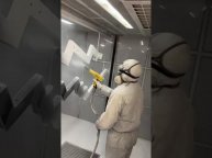 Лестница. Порошковая покраска каркаса в камере