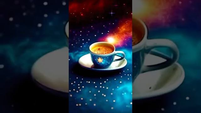Космическая чашка кофе