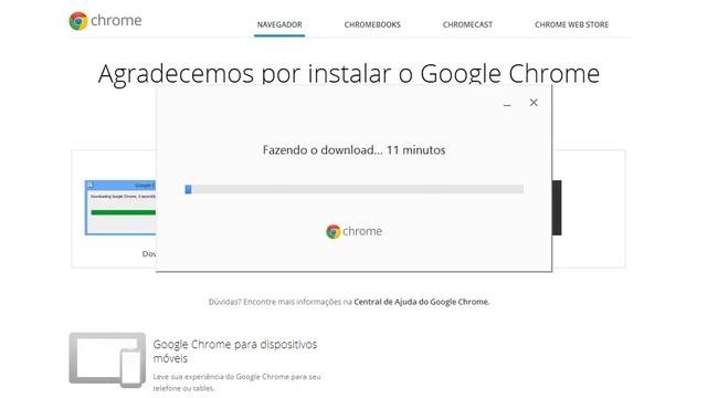 como baixar o google chrome