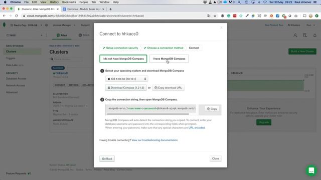 Conectar con mongo y Compass a MongoDB Atlas