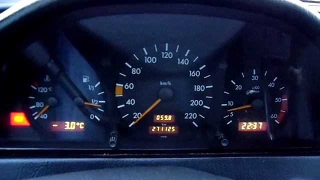 MERCEDES W202 2.0 DIESEL COLD START