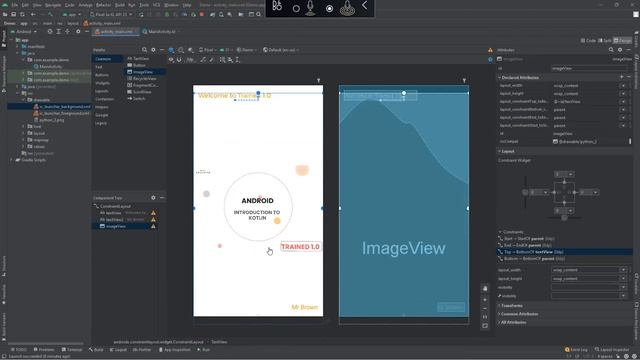 2. Creating a simple android app in Kotlin - Trained 1.0