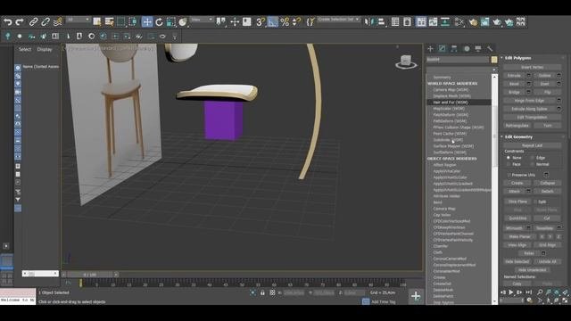 моделирование стула maruni roundish в 3ds max