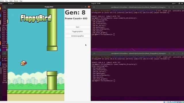 Neuroevolution Flappy Bird Erlang