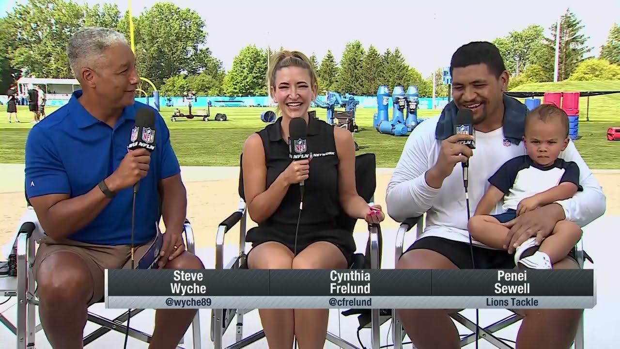 Penei Sewell joins Wyche, Frelund discussing Lions '24 training camp