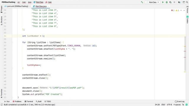 How to not create Roman List | Number List Apache PDFBox, Roman List Apache PDFBox Tutorial