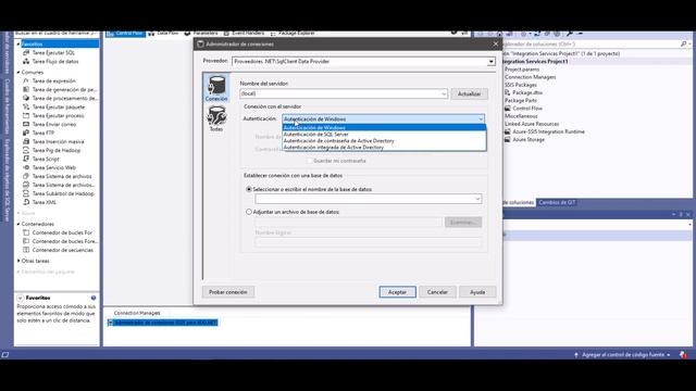 Extract, Transform y Load (ETL)  Visual Studio 2022, versión 17.5.5 y SQL  Server | Big Data