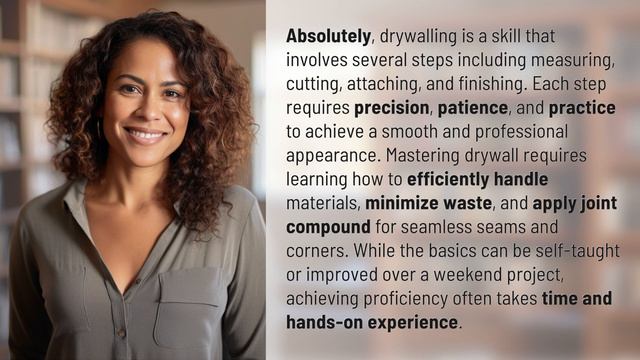 Is drywall a skill?