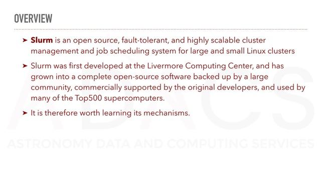 Introduction to Slurm (Part 1) — Introduction