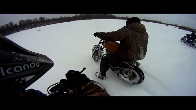 Ледовые покатушки(drift) и падения #IRBISTTR125 #ИЖ #ВОСХОДᴴᴰ
