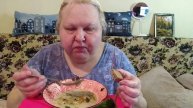 Мукбанг. Расольник, листья, хлеб.???????