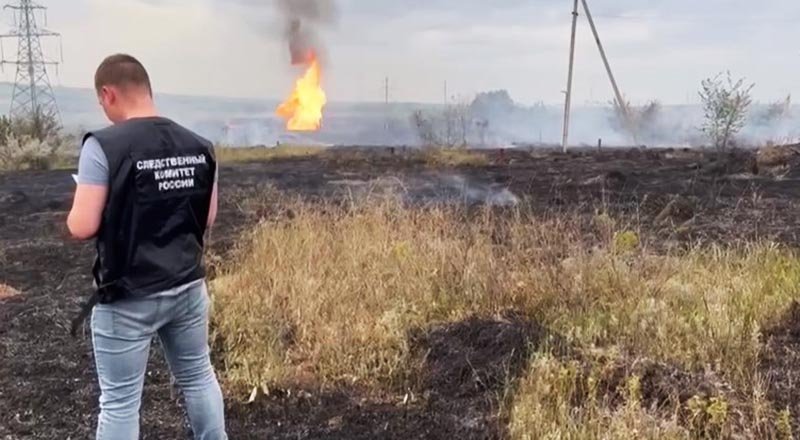Пожар в районе загоревшегося близ Саратова газопровода полностью ликвидирован