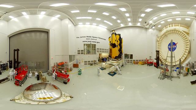 360 VR: Explore the James Webb Space Telescope at NASA Johnson in 360 [1 - moving forward]