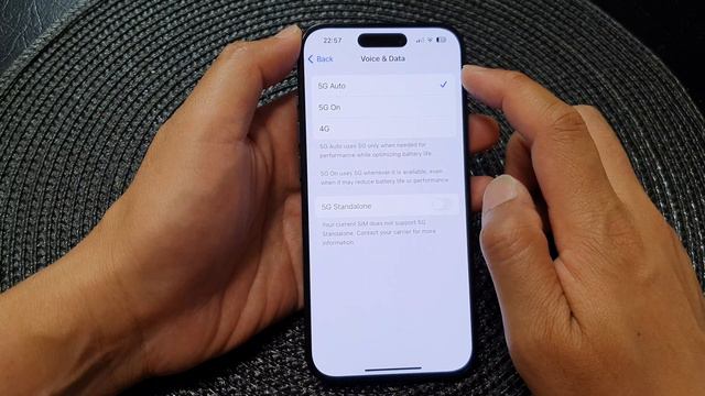iPhone iOS 17: How to Set Cellular Voice & Data to 5G Auto/5G On/4G