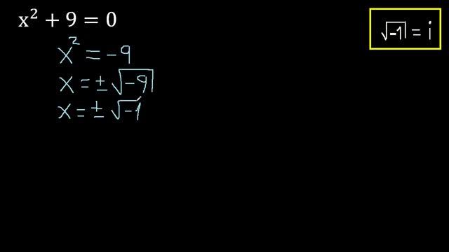 X^2+9=0 , Ecuaciones Cuadraticas , Hallar X Con Exponente 2