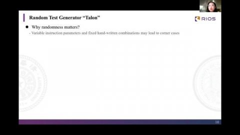 RISC-V Vector Sail Model and Test Generation - Yifei Zhu & Xi Wang, RIOS Lab & Tsinghua University