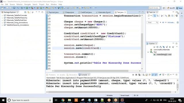 Hibernate inheritance Using Annotations By Madhu Vundavalli