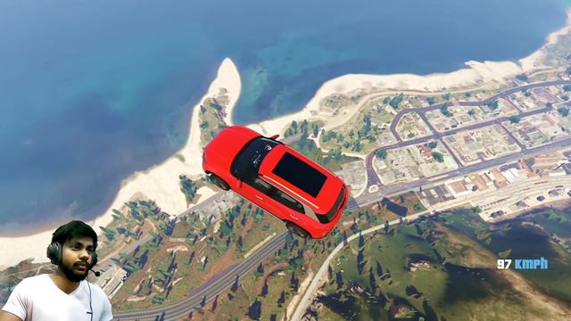 Indian Cars Vs Mount Chiliad Mega Ramp GTA 5