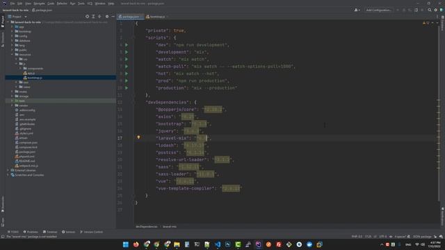 التحويل من laravel Vite إلى laravel Mix