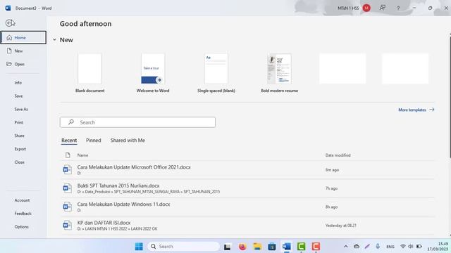 Cara Melakukan Update Microsoft Office 2021