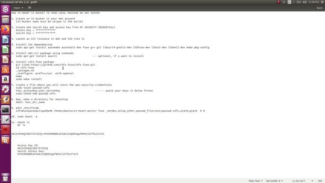 how to Mount S3 bucket to Ubuntu EC2 Instance | Any Local Machine