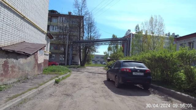 Котовского улица в Йошкар-Ола апрель 2024