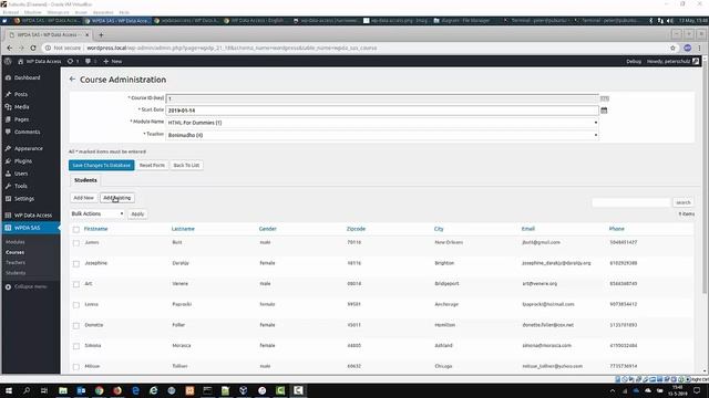School Administration System demo