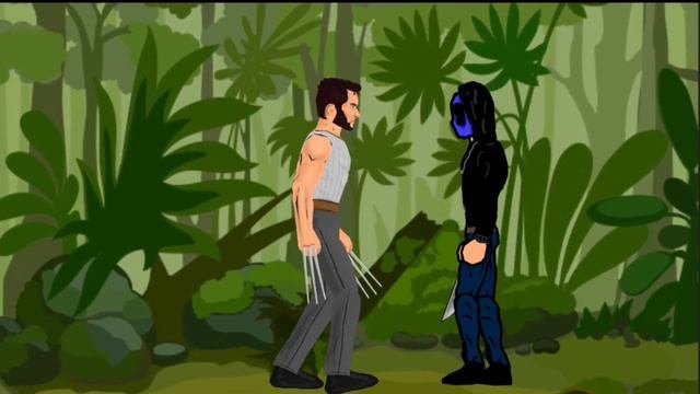 Wolverine vs Eyeless Jack  Drawing Cartoon 2 Animations