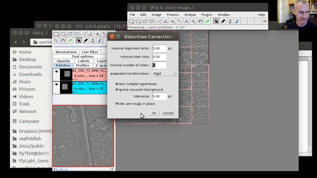 Multi-color lens distortion and shift correction